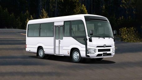 New 2021 Toyota Coaster 29 Seater Price in Philippines, Colors, Specifications, Fuel Consumption, Interior and User Reviews | Autofun