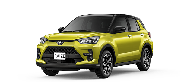 Toyota Raize Yellow SE/Black